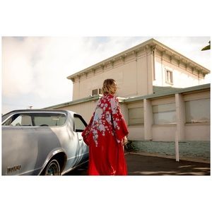 ISO Novella Royale Georgia Robe in Red Geisha